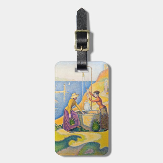 Étiquette À Bagage Paul Signac - Femmes au puits (Devant Vertical)