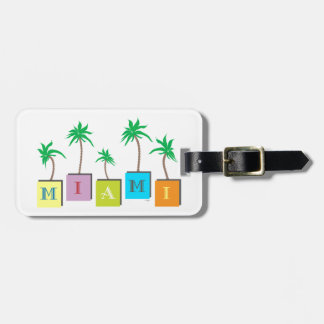 Étiquette À Bagage Paumes de Miami Beach