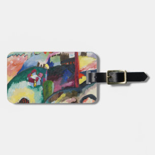 Étiquette À Bagage Paysage avec cheminée d'usine de Wassily Kandinsky