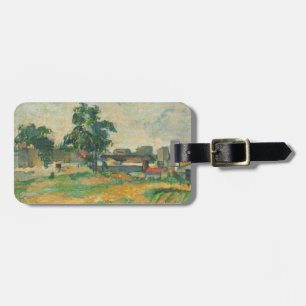 Étiquette À Bagage Paysage de Paul Cezanne près de Paris, C. 1876