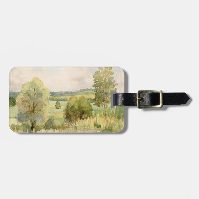 Étiquette À Bagage Paysage des aquarelles (Devant horizontal)