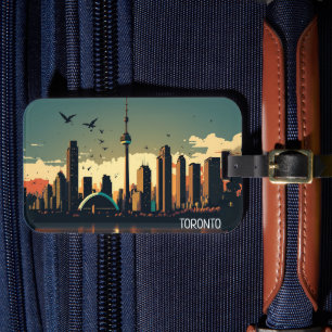 Étiquette À Bagage Paysage urbain cool Toronto Canada