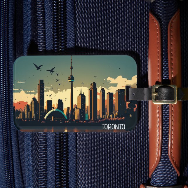 Étiquette À Bagage Paysage urbain cool Toronto Canada  (Insitu Rectoal 4)