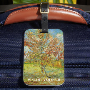 Étiquette À Bagage Pêcher rose en fleurs de Vincent van Gogh