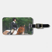 Peignez le cheval à l'étiquette de bagage