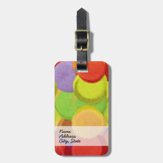 Étiquette À Bagage Peinture artistique Abstraite Couleurs rétro 7
