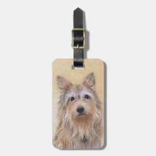 Étiquette À Bagage Peinture Berger Picard - Joli art original chien