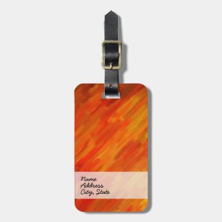 Étiquette À Bagage Peinture d'art Abstraite Couleurs rétro 16