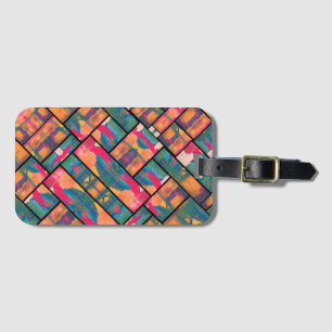 Étiquette À Bagage Peinture d'art élégant