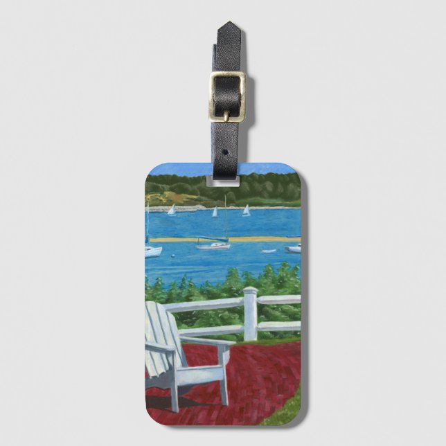 Étiquette À Bagage Peinture de chaise Adirondack (Devant Vertical)