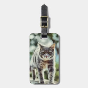 Étiquette À Bagage Peinture de chat