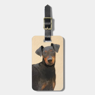 Étiquette À Bagage Peinture de Manchester Terrier Art Animalier Origi