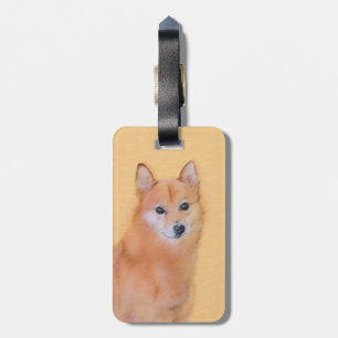 Étiquette À Bagage Peinture finlandaise Spitz - Jote Original Chien A