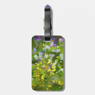 Étiquette À Bagage Peinture fleur sauvage Impasto - Art Fleur Origina