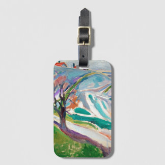 Étiquette À Bagage Peinture paysagère Edward Munch