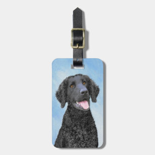 Étiquette À Bagage Peinture Retriever recouverte de boue - Art Chien