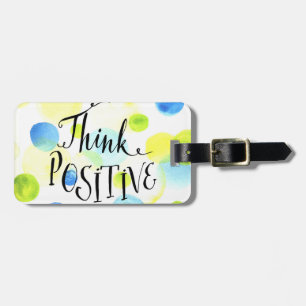 Étiquette À Bagage Penser positif