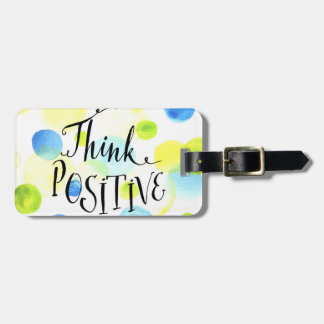 Étiquette À Bagage Penser positif