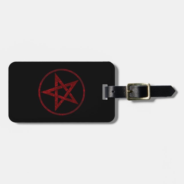 Étiquette À Bagage Pentagram Red Devil (Devant horizontal)