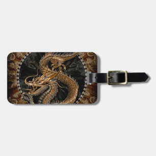 Étiquette À Bagage Pentagramme dragon