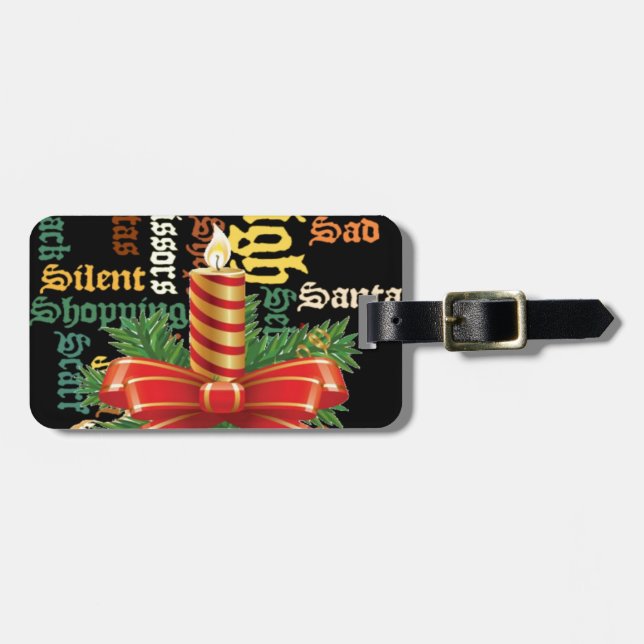 Étiquette À Bagage Père Noël Bonne journée et une meilleure nuit.jpg (Devant horizontal)