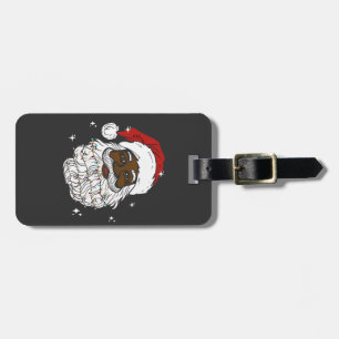 Étiquette À Bagage Père Noël noir Noël Histoire noire Noël