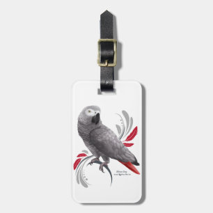 Étiquette À Bagage Perroquet gris d'Afrique