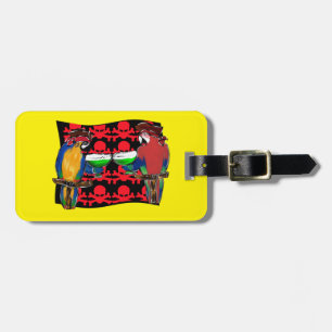 Étiquette À Bagage Perroquets de pirates