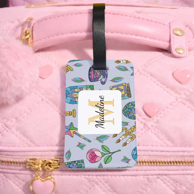 Étiquette À Bagage Personalized Beauty and the Beast Book Girl (Créateur téléchargé)