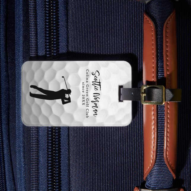 Étiquette À Bagage Personalized Golfer Name Golf-Ball  (Insitu Rectoal 4)
