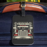 Étiquette À Bagage Personalized Trucking 18 Wheeler BIG Trucker<br><div class="desc">Personalized Eighteen Wheeler Trucker Big Rig Trucking Company Design - Customize with your Name and Custom Text !</div>