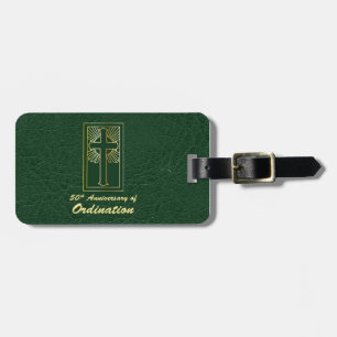 Étiquette À Bagage Personnalisable 50e anniversaire de Ordination Gre