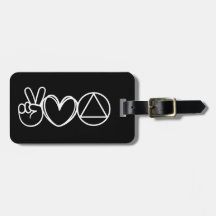 Personnalisable Black Peace Love Serenity