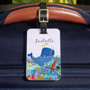 Étiquette À Bagage Personnalisé   Marine Life