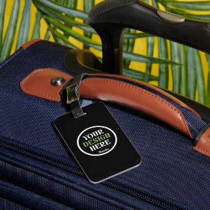 Étiquette À Bagage personnalisé, unique, élégant et minimaliste bisou