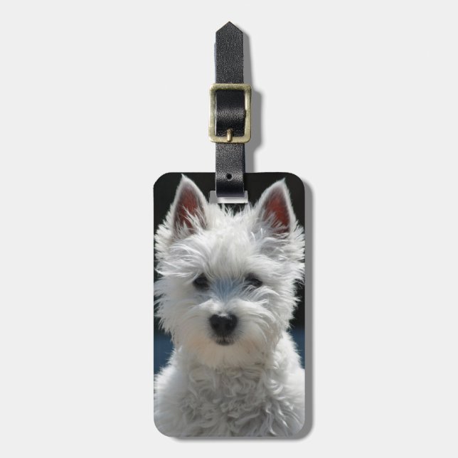 Étiquette À Bagage Personnaliser Modèle photo unique personnalisé (Devant Vertical)