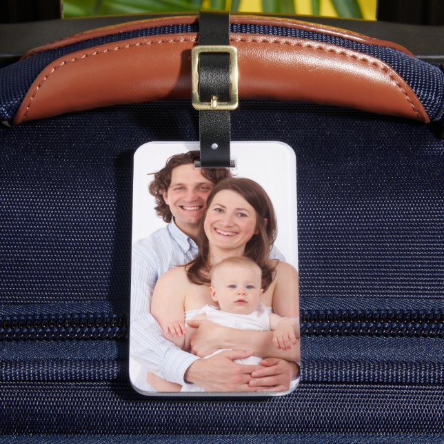 Étiquette À Bagage Personnaliser Modèle photo unique personnalisé (Insitu Rectoal 2)