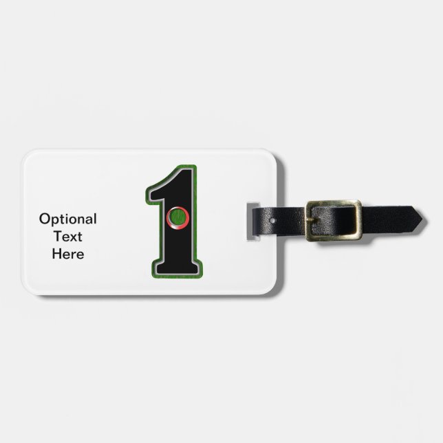 Étiquette À Bagage Personnalisez ce trou chanceux de golfeur dans une (Devant horizontal)