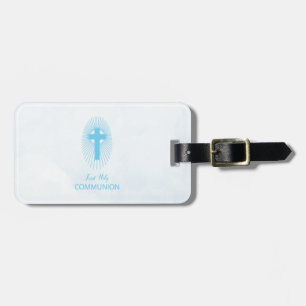 Étiquette À Bagage Personnalisez, Croix d'Hostie de Première Sainte C
