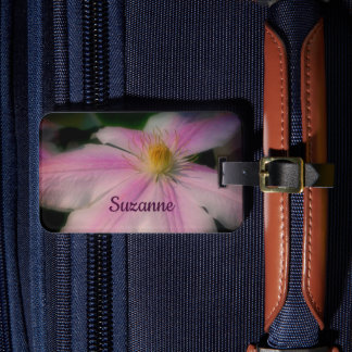 Étiquette À Bagage Pétales De Fleur Clematis Près Personnalisés