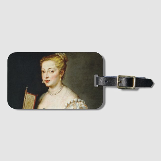Étiquette À Bagage Peter Paul Rubens Portrait d'une dame (Devant Horizontal)