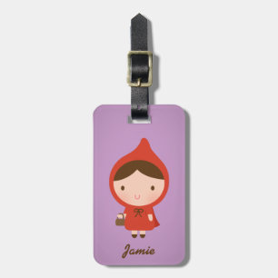 Étiquette À Bagage Petit Chaperon Rouge Conte de Fées pour Filles