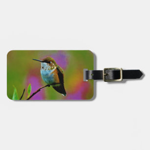 Étiquette À Bagage Petit colibri gras
