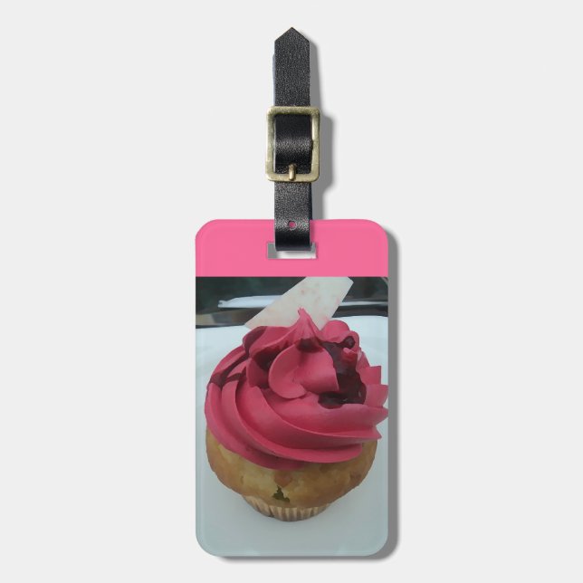 Étiquette À Bagage petit gâteau de roses indien (Devant Vertical)