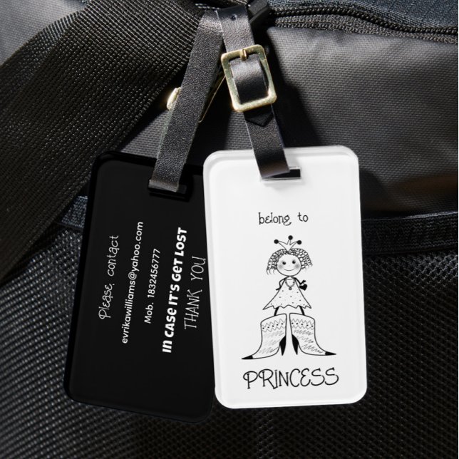 Étiquette À Bagage Petite princesse (Créateur téléchargé)