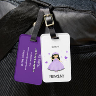Étiquette À Bagage Petite princesse