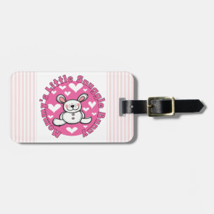 Étiquette À Bagage Peu de lapin du câlin de la maman