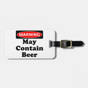 Étiquette À Bagage Peut contenir la bière