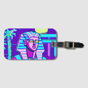 Étiquette À Bagage Pharaon Synthwave