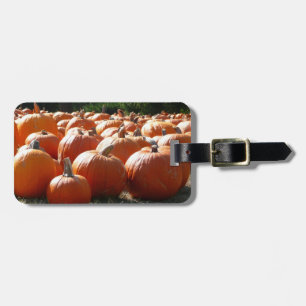Étiquette À Bagage Photo citrouille pour automne, Halloween ou Thanks